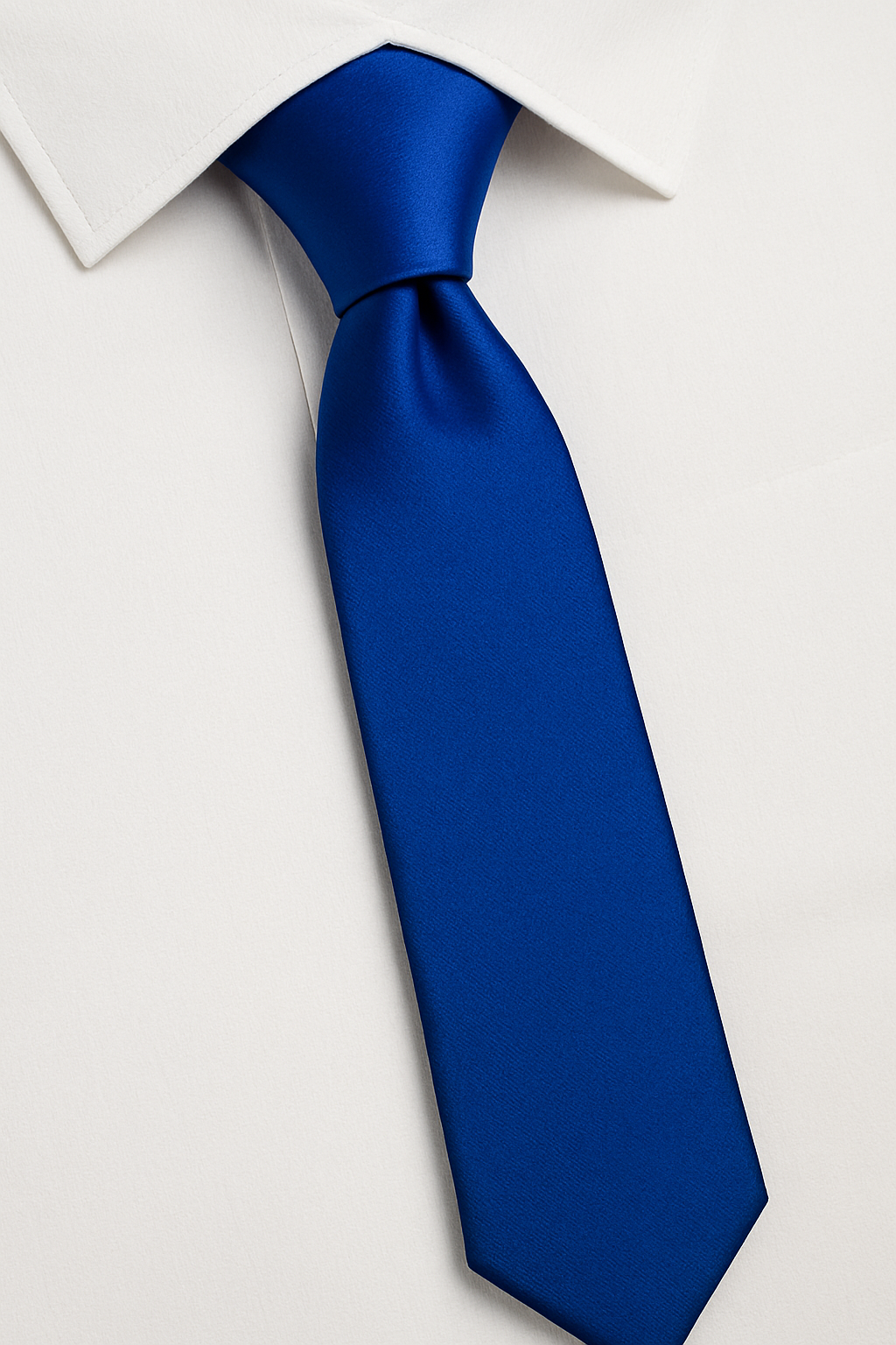 Twechar Primary School Elastic Tie shown on a white shirt, detailing its polyester material and neat collar fit, ideal for school uniforms.