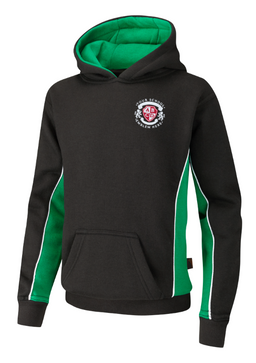 SPIRIT Hooded Top - Black/Emerald