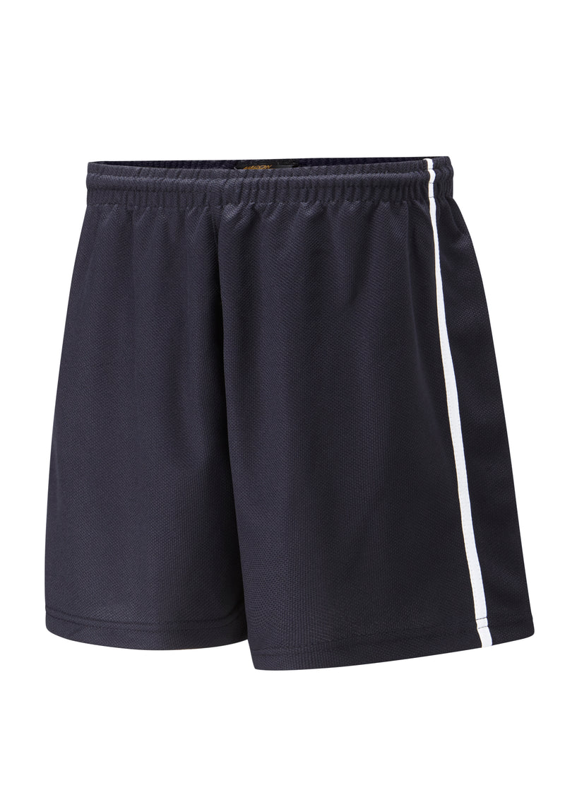 SPIRIT Panelled Sports Short - Navy Blue / White