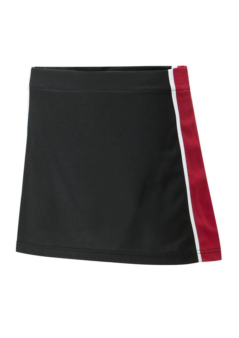 SPIRIT Panelled Skort - Black / Scarlett