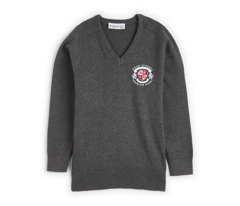 V Neck Jumper - Grey (TT)