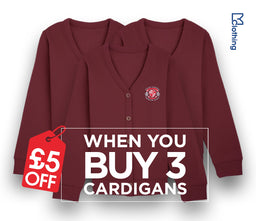 3 Pack - Jersey Cardigan - Burgundy