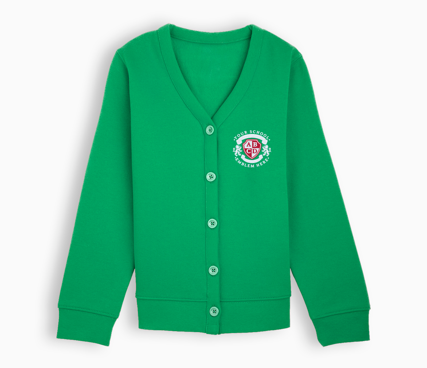 Jersey Cardigan Emerald Green My Clothing