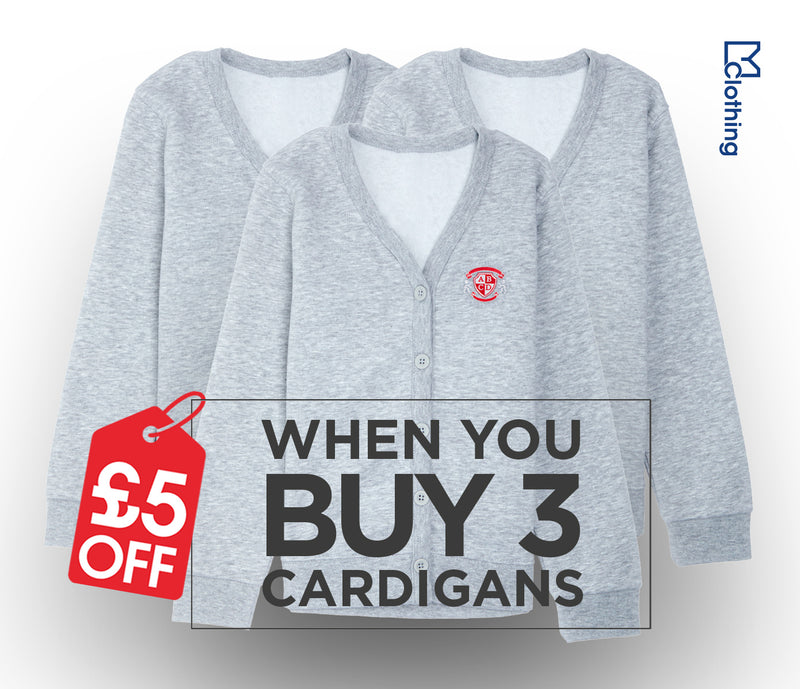 3 Pack - Jersey Cardigan - Grey