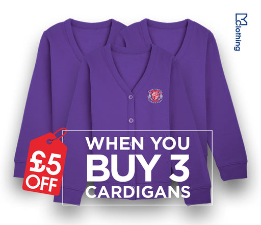 3 Pack - Jersey Cardigan - Purple