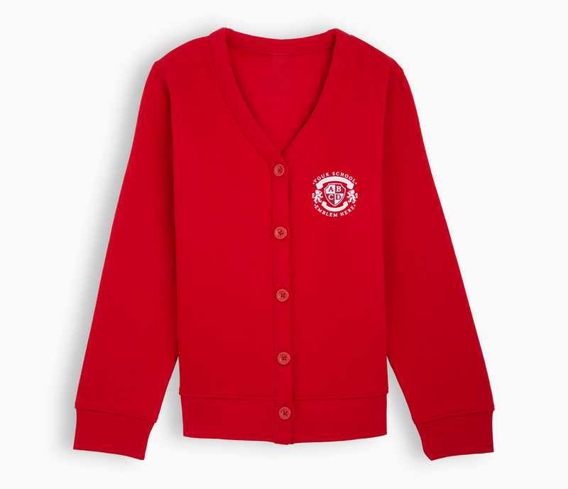 Jersey Cardigan - Red