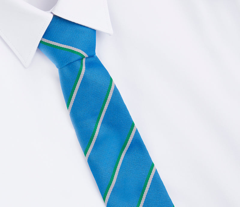 Long Field Spencer Academy Tie - Blue/Red (Phoenix House)