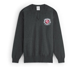 V Neck Pullover - Grey