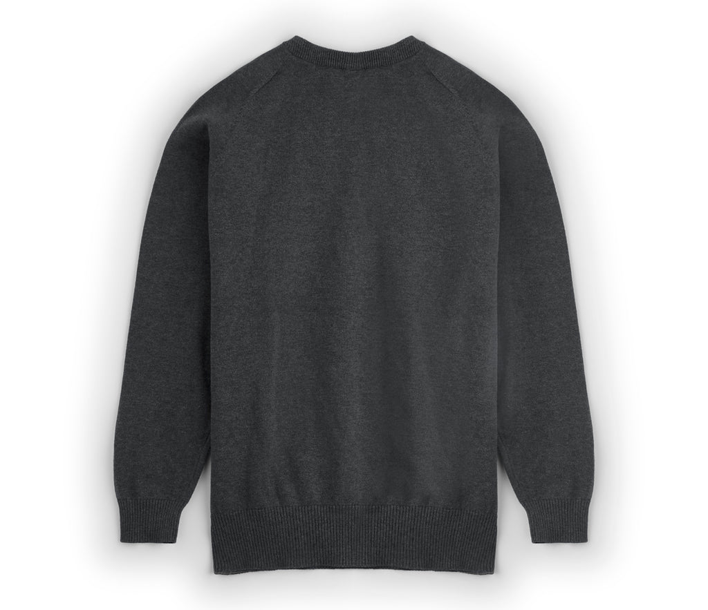 V Neck Pullover - Grey