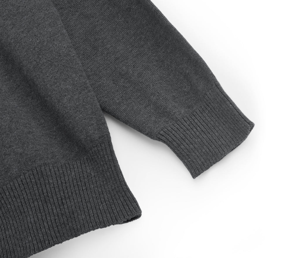 V Neck Pullover - Grey