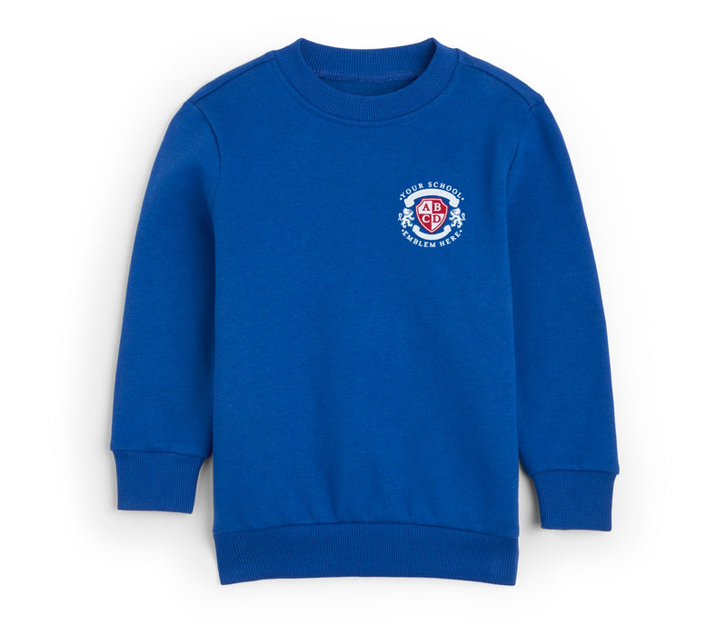 Round Neck Sweatshirt - Bright Royal Blue