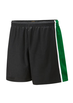 SPIRIT Panelled Sports Short - Black/Emerald
