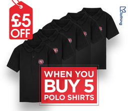 5 Pack - Polo Shirt - Black