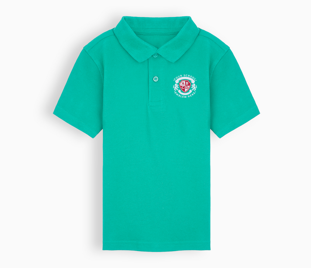 Children's jade green polo shirts best sale
