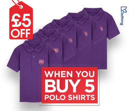 5 Pack - Polo Shirt - Purple