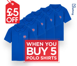5 Pack - Polo Shirt - Royal Blue