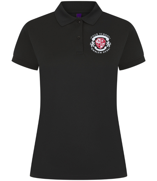 Piqué Ladies Polo Shirt - Black