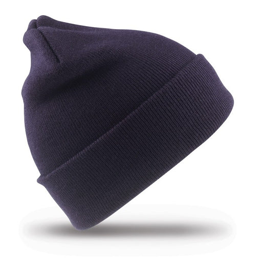 Plain Woolly Ski Hat - Navy, featuring a heavy knit and double thickness, designed for children. Made from 100% soft touch acrylic, one size fits all.