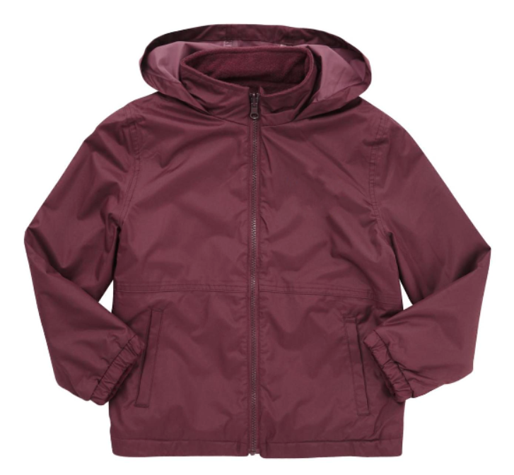 Plain Reversible Fleece Jacket - Burgundy