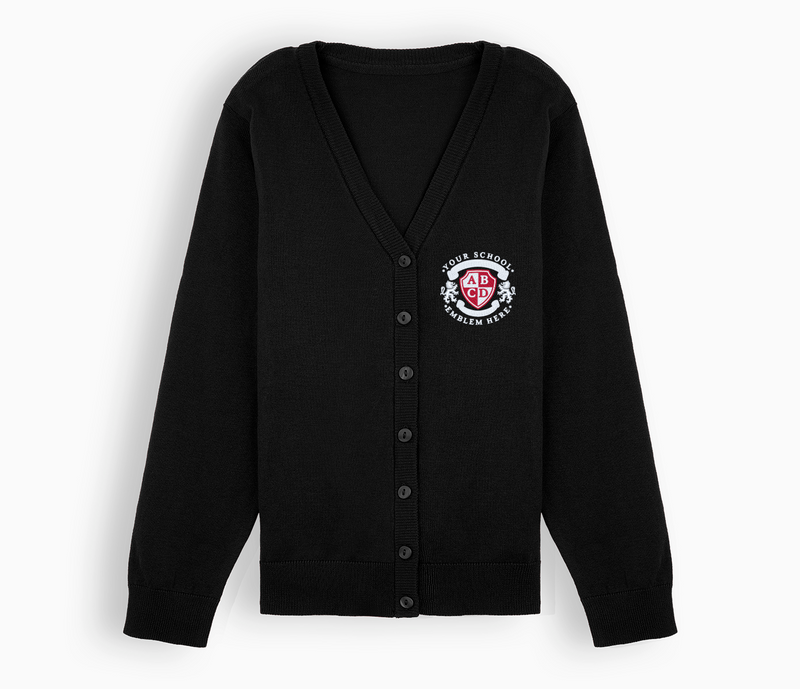 Lightweight Straight Edge Cardigan - Black