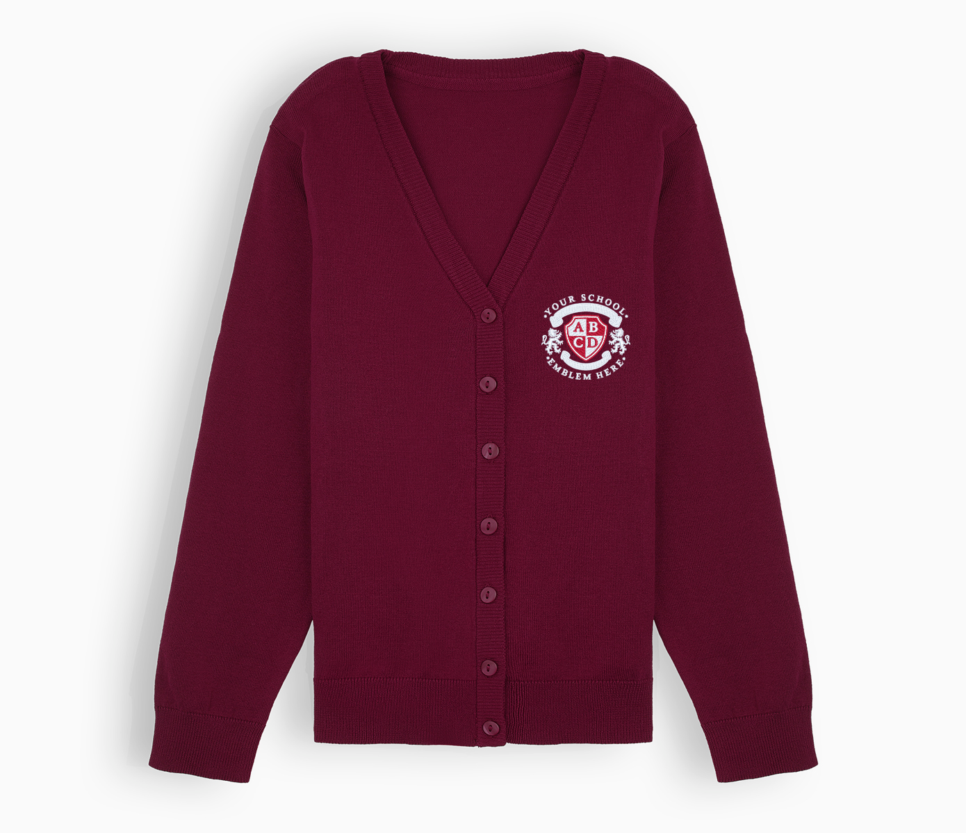 Burgundy cardigan sweater discount