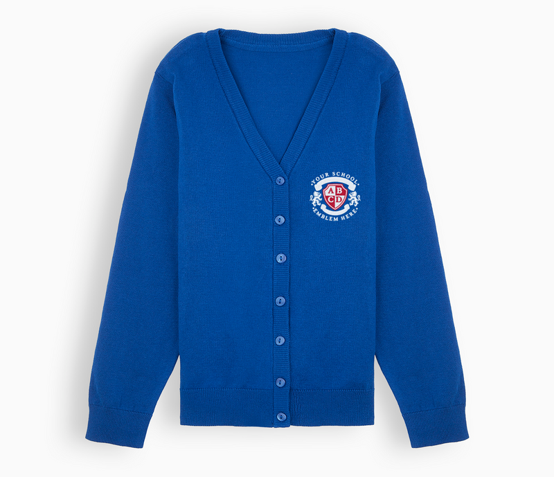 Lightweight Straight Edge Cardigan - Royal Blue