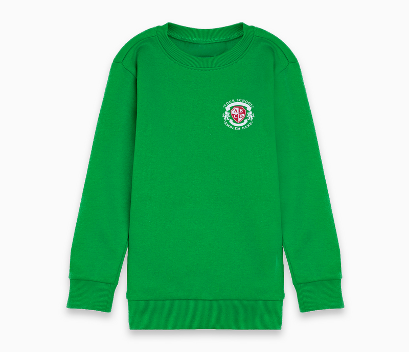 Round Neck Sweatshirt - Emerald Green