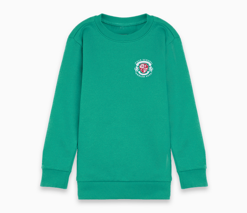 Round Neck Sweatshirt - Jade Green