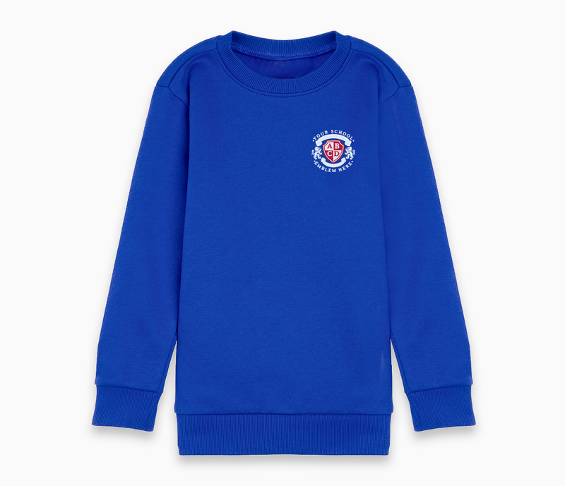 Round Neck Sweatshirt - Royal Blue