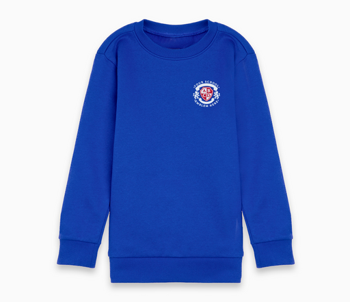 Round Neck Sweatshirt - Bright Royal Blue