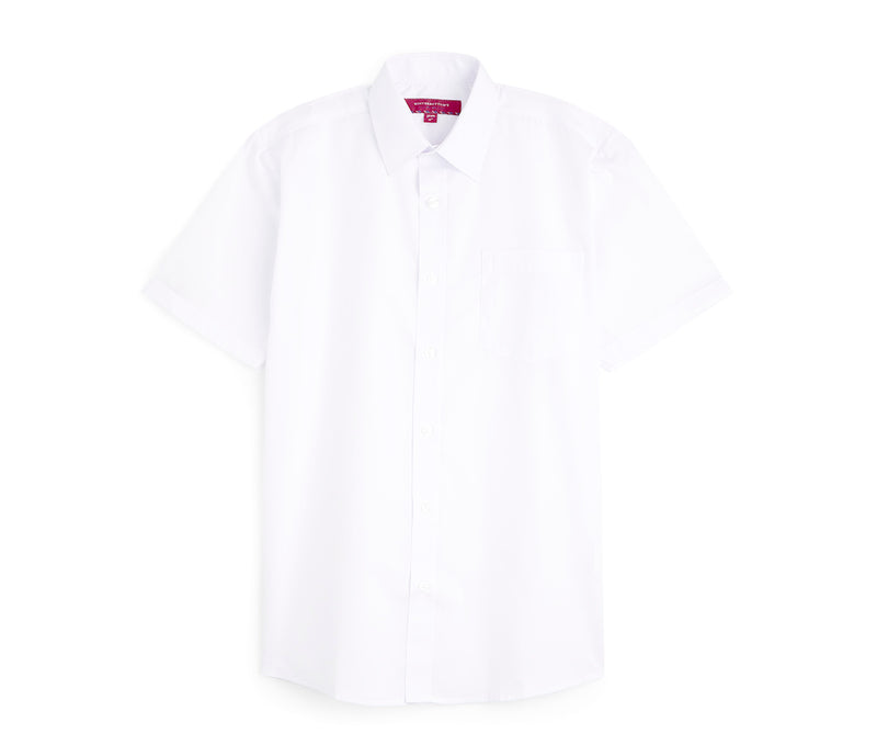 Boys Short Sleeve Shirt Two Pack - White