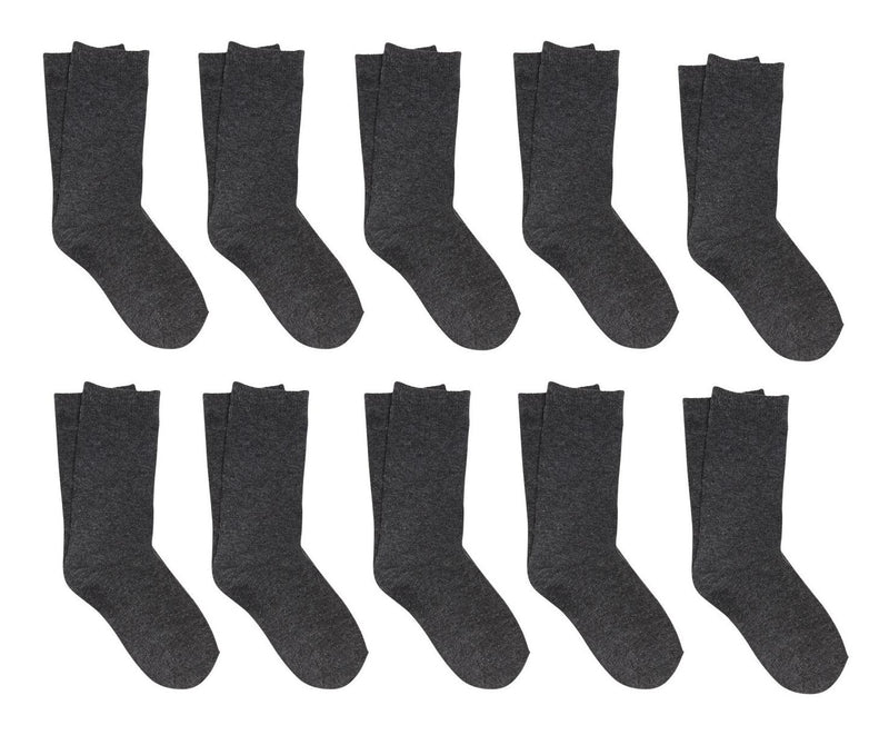 10 Pair Pack Of Ankle Socks - Grey