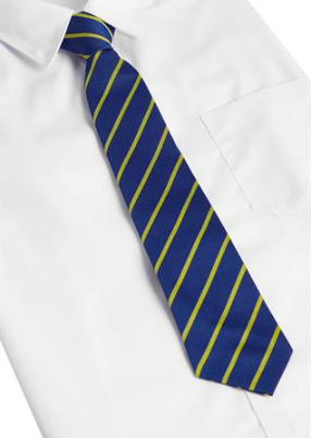 Clifton-upon-Teme Primary School Clip-on Tie featuring a sleek striped design, suitable for school uniforms.