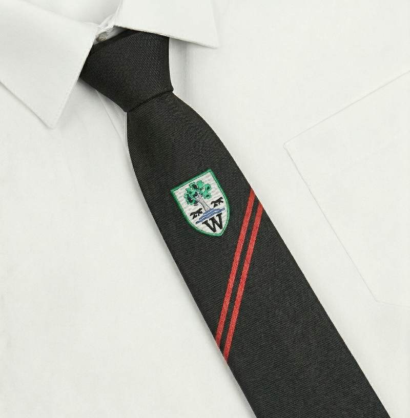 Woodrush Community High School House Tie - Red