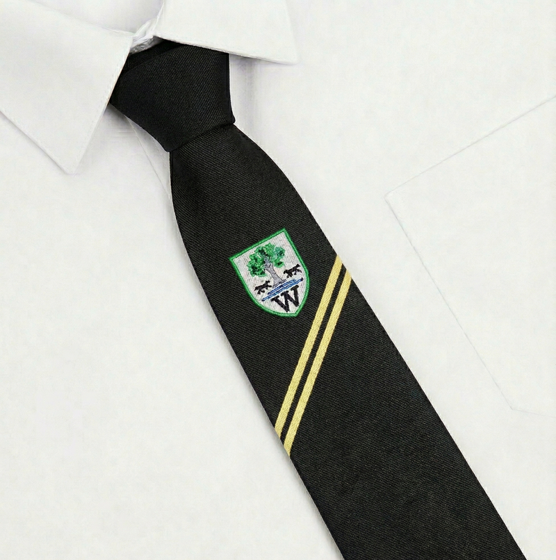 Woodrush Community High School House Tie - Yellow