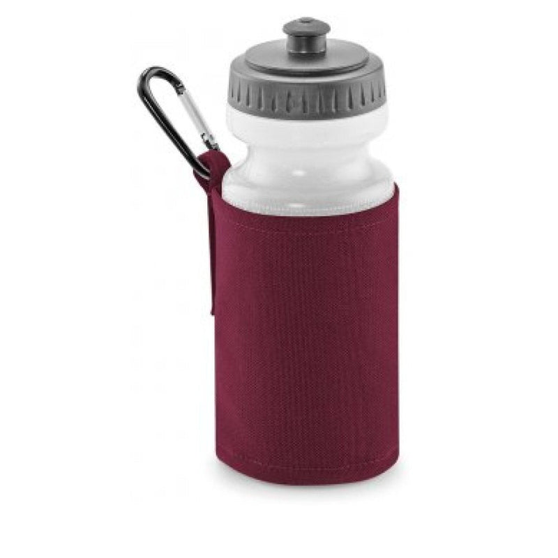 Water Bottle And Holder - Burgundy