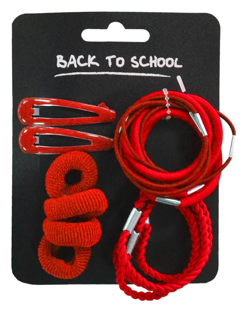 Small School Hair Set Red