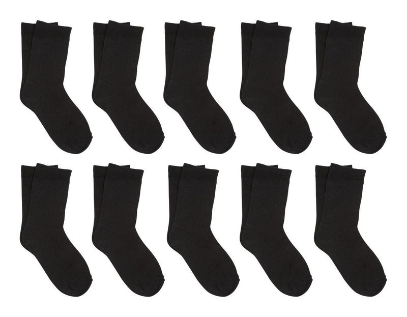 10 Pair Pack Of Ankle Socks - Black