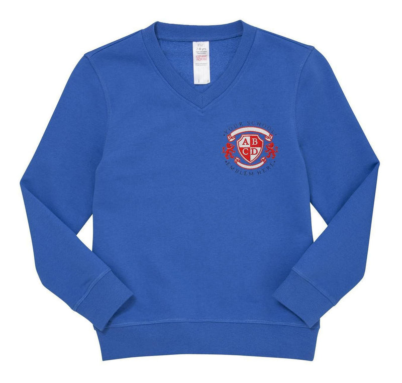 V-Neck Sweatshirt - Royal Blue