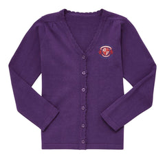 Girls purple school cardigans sales